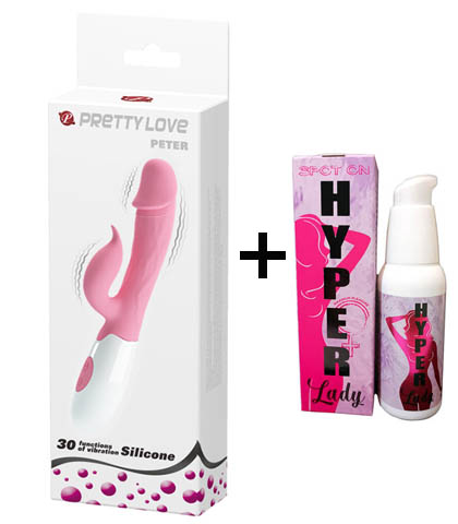 VIBRATOR PETER + HYPER LADY KREMA